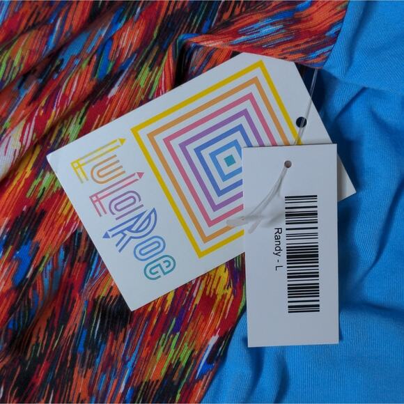 LuLaRoe Geometric Randy Tee  - Size L - NWT/Flaw - Picture 7 of 9